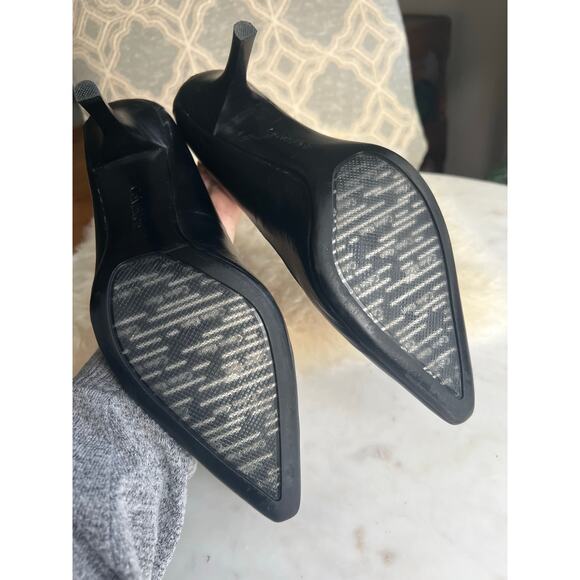 Calvin Klein Black Dolly Mid-Height Classic Point Toe Heels - Picture 11 of 15